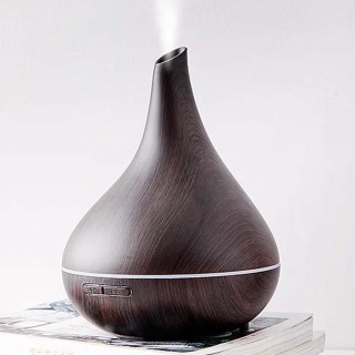 Aroma Diffuser Balans - Ultrasonisch  - Donker hout - 400 ml luchtbevochtiger