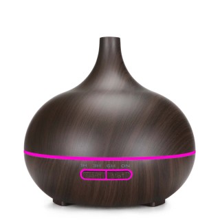 Aroma Diffuser Zen - Ultrasonisch - Donker hout - 400 ml luchtbevochtiger